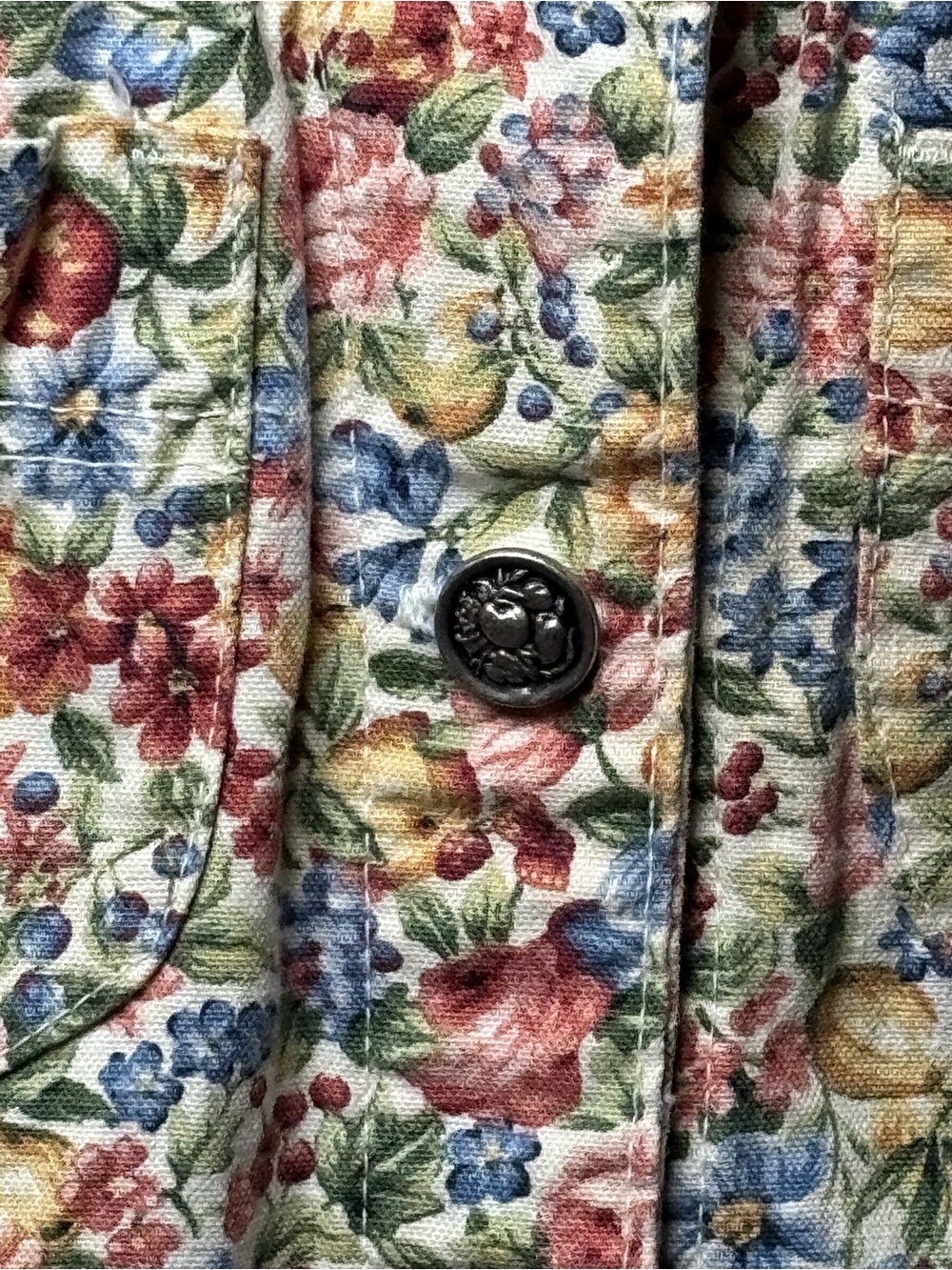Vintage Y2K Willowbend Floral Button-Up Vest - Picture 8 of 10